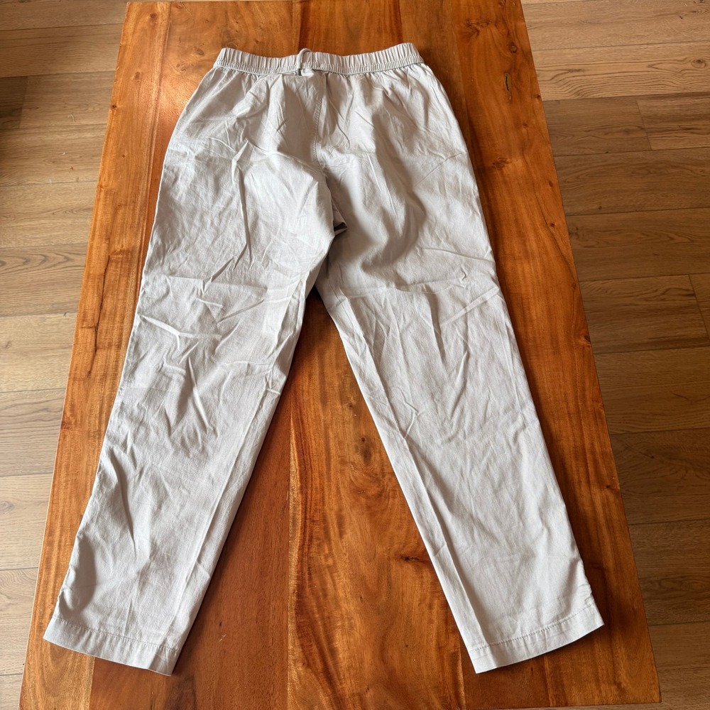 Pact Women's Khaki Drawstring Trousers Size M - Picture 6 of 6